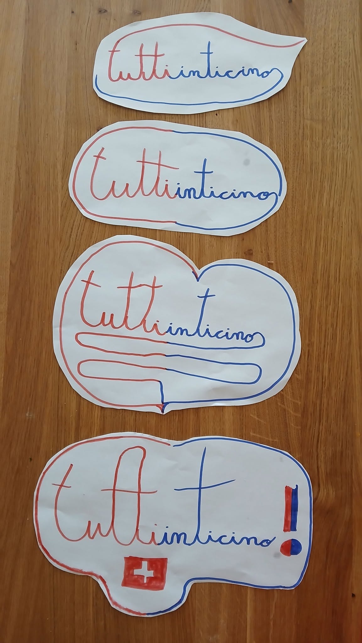Hand-drawn Tutti in Ticino advertising suggestions — June 2026
